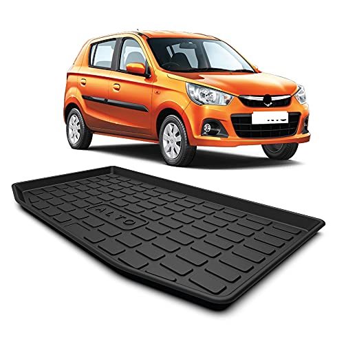 Image of GFX tpv Trunk Boot Dicky Mat Rear Mats (After-Market) Compatible with Alto K10 (2014-2021) Black
