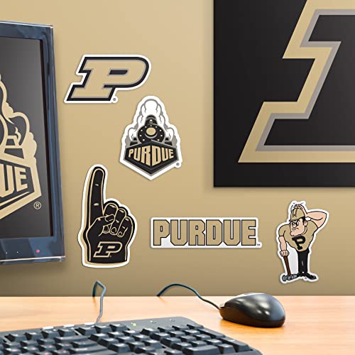 Image of Purdue University 8ct Vinyl Sticker Pack - Large Waterproof Purdue, Boilers, Mascot & Pennant Decals for Laptops, Water Bottles, Tablets, Scrapbooks, Vehicles & More - Officially Licensed Designs