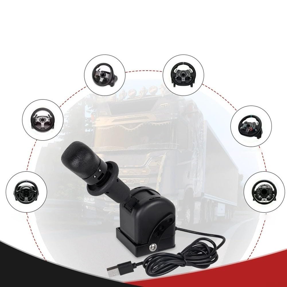 Freno a mano USB, simulatore in lega di alluminio, freno a mano e gioco ampia gamma di morsetti per PC Gaming accessorio per gli appassionati di Sim da corsa