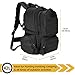 ProCase 3 Days Military Army Assault Pack Tactical Backpack, 42L Large Compacity 600D Oxford Molle Go Bag for Trekking Camping Hunting Outdoor Activities -Black