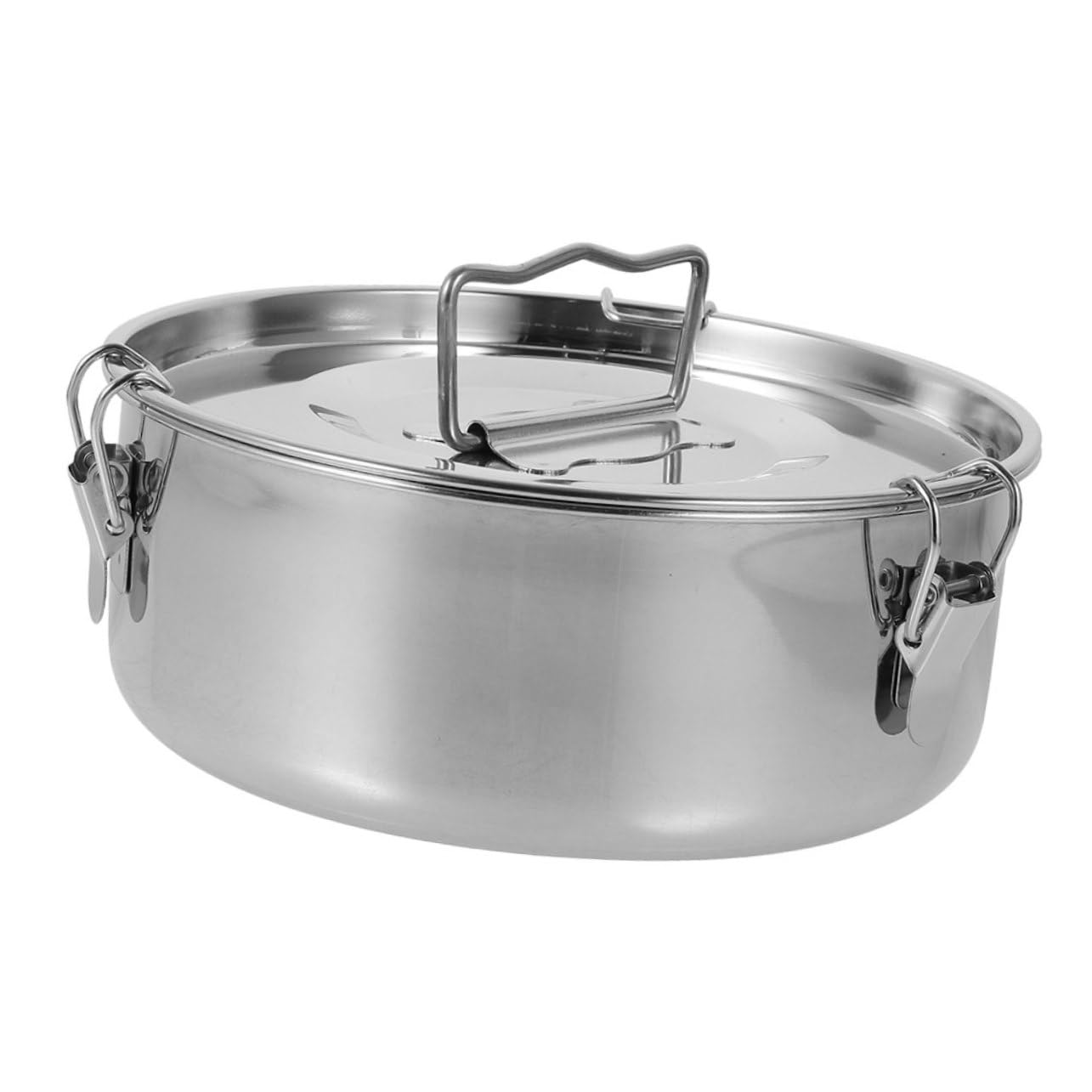 KOMBIUDA Teglia Per Flan in Acciaio Con Coperchio Stampo Per Preparare Flan Accessorio Per Pentola a Pressione Utensile Per Cucinare Inserto Per Pentola