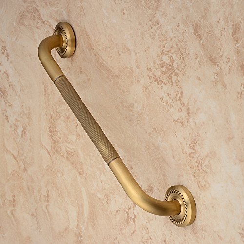 Shower Grab Bar, 17.7 Inch Grab Bars For Bathtubs Showers Bathroom, Anti Slip Brass Shower Grabs For Seniors #TOP7