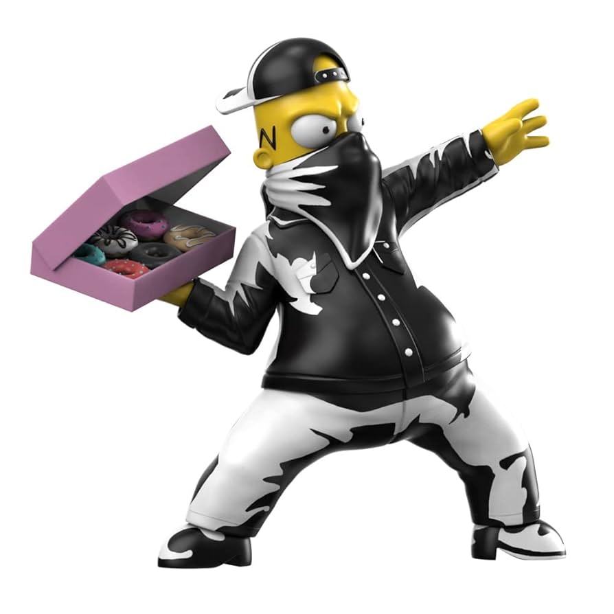 Mighty Jaxx Homer Simpson Donut Bomber Collectible Figurine