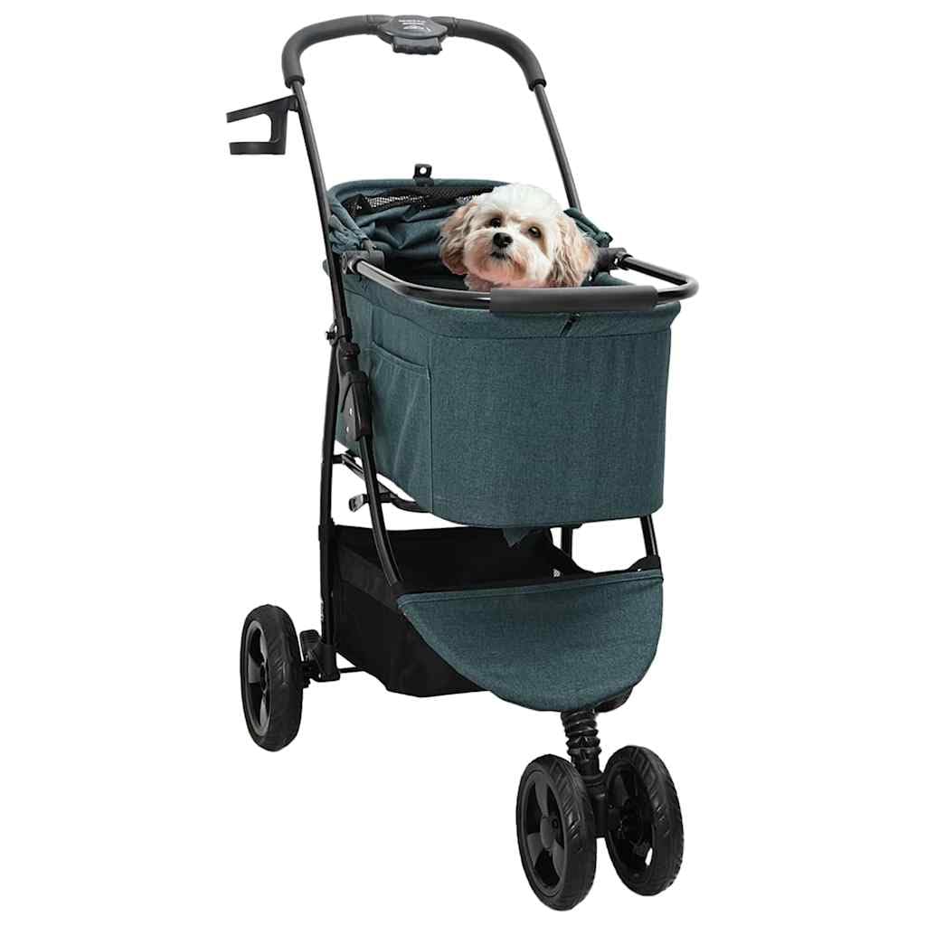 Passeggino pieghevole per animali Verde 78 x 54 x 101 cm,Articoli per animali,Animali domestici - Articoli,Passeggini per animali domestici-42012438