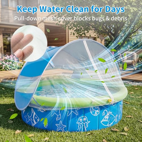 67% Off PEEMARIO Foldable Kids Pool with Canopy - Image 5