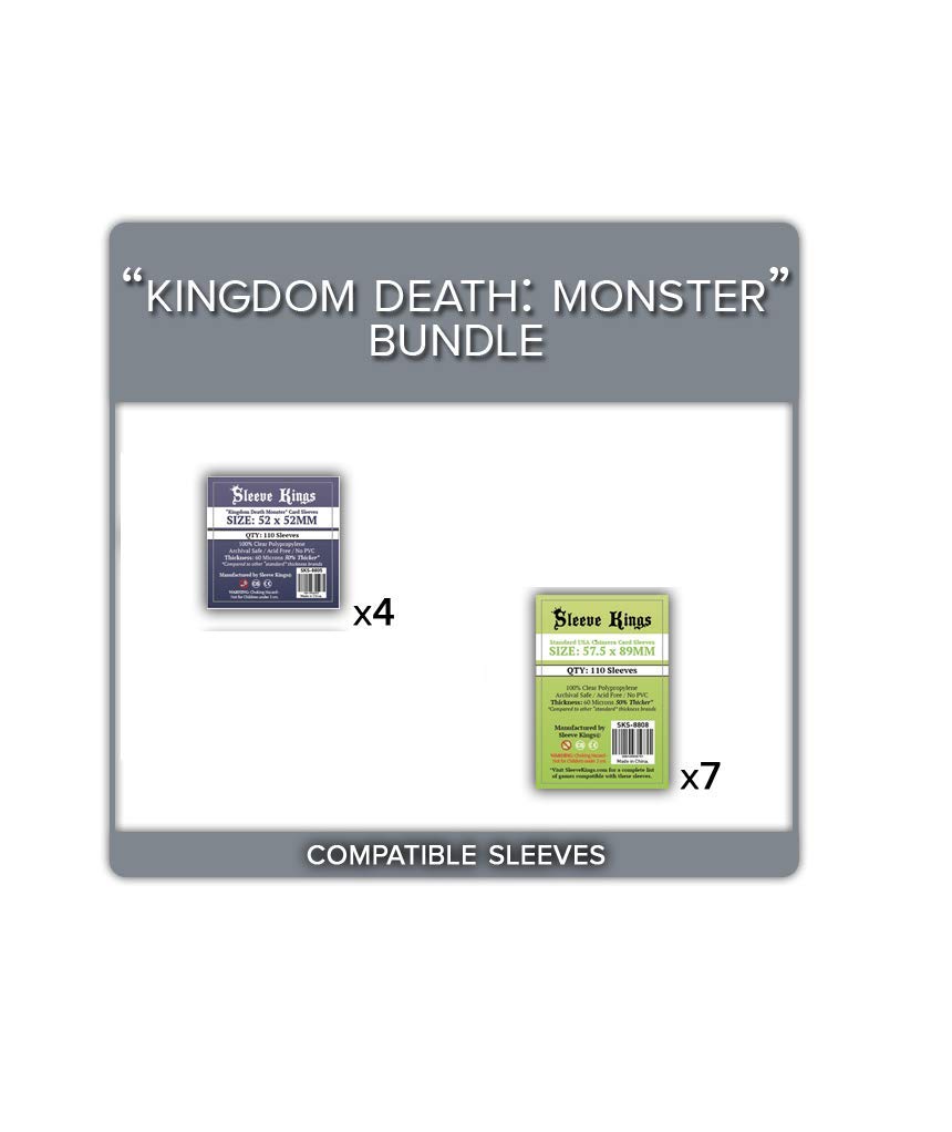 card sleeves kingdom death Amazon.com: Kingdom Death: Monster Revised for Season 2 Compatible Sleeve  Bundle (8805 X 4 + 8808 X 7 + 8831 X1 + 8833 X1) Sleeve Kings : Toys & Games