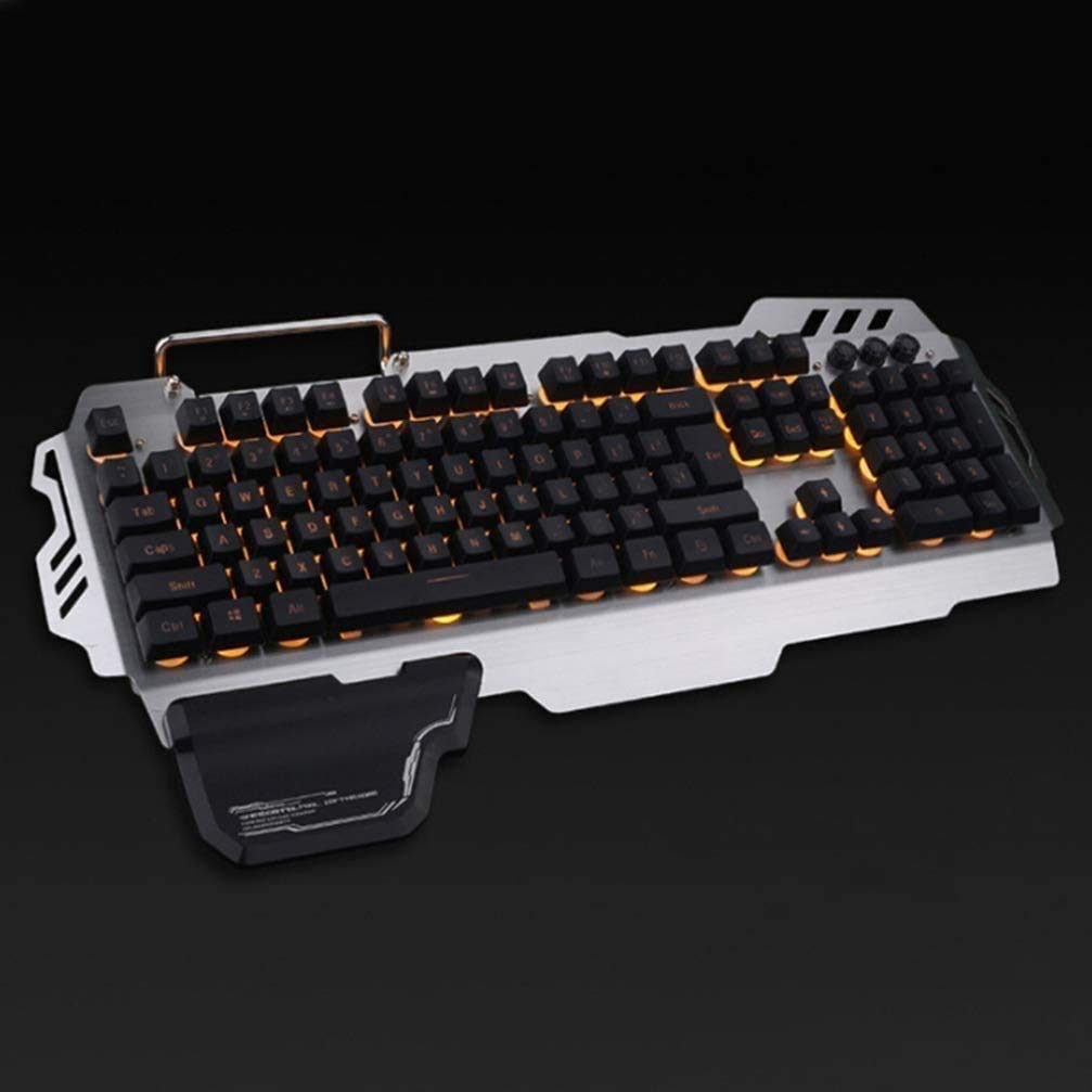 Wired Gaming Keyboard Mouse Combo LED Arcobaleno retroilluminato Tastiera da Gioco RGB Gaming Mouse Polso da Polso ergonomico 104 Tasti Tastiera Mouse per Windows & Mac PC Gamers