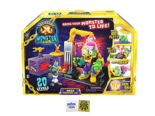 Treasure X Monster Mega Monster Lab - Mad Scientist Monster Lab Unboxing Adventure Bundle - Styles May Vary with 2 My Outlet Mall Stickers