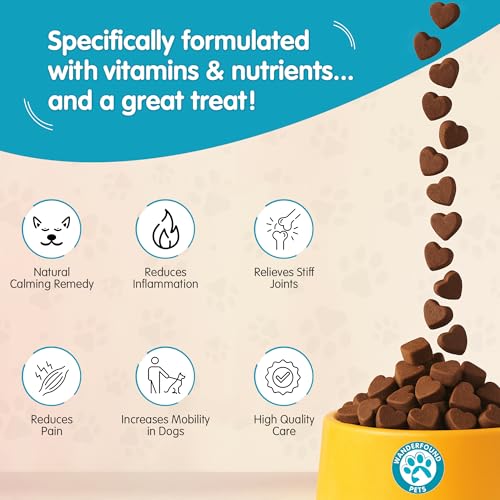 Wanderfound Pets - Calming Soft Chews for Dogs & Cats 5000mg - Anti-Separation Anxiety, Joint Pain, Stress Relief, Arthritis, Seizures, Chronic Pain Relief, Anti-Inflammatory — view 4