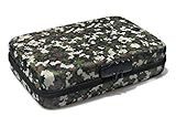 SHBC 4 Foams Free Choice Pistol Case with Password Lockable- Fits Full Size Handgun & Revolvers Waterproof Green Camouflage Bag with Handle Fits Most Glock, Smith and Wesson (S&W), Ruger, Colt,etc.