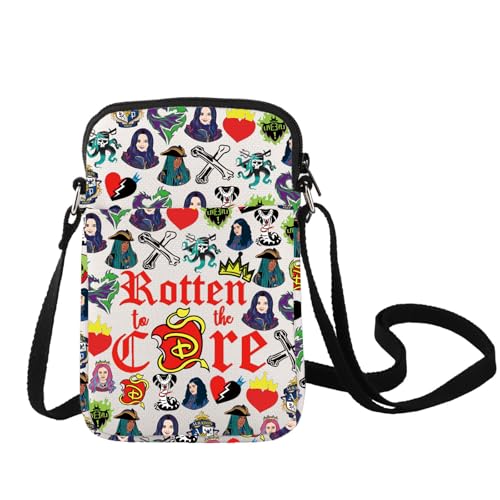 LEVLO Jay Crossbody Bag Carlos Fans Gift Rotten to the Core Mal Shoulder Bag Jay & Mal Movie Merchandise