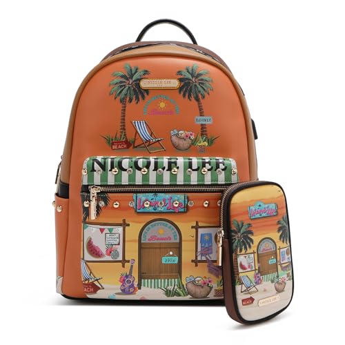 Opiniones y reviews de Mochilas Nicole Lee Top 5. 47 Mochila Nicole Lee Print porta laptop Sun & Sand SS25