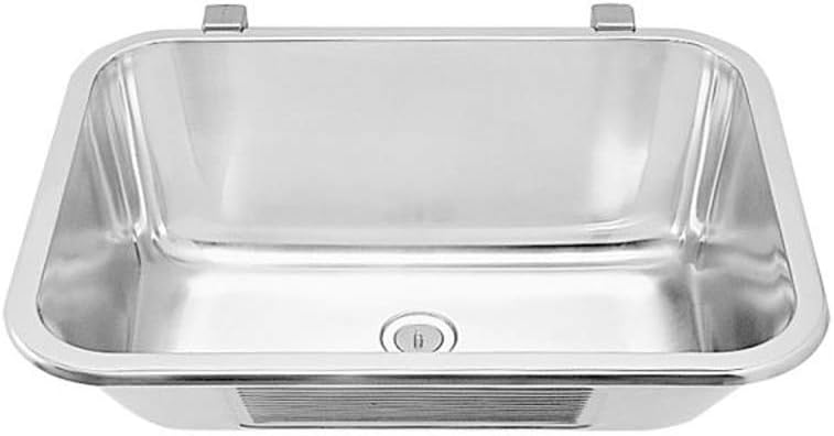 Intra Utility Sink with one Bowl Made of Stainless Steel for Wall mounting VK60STD, Grey