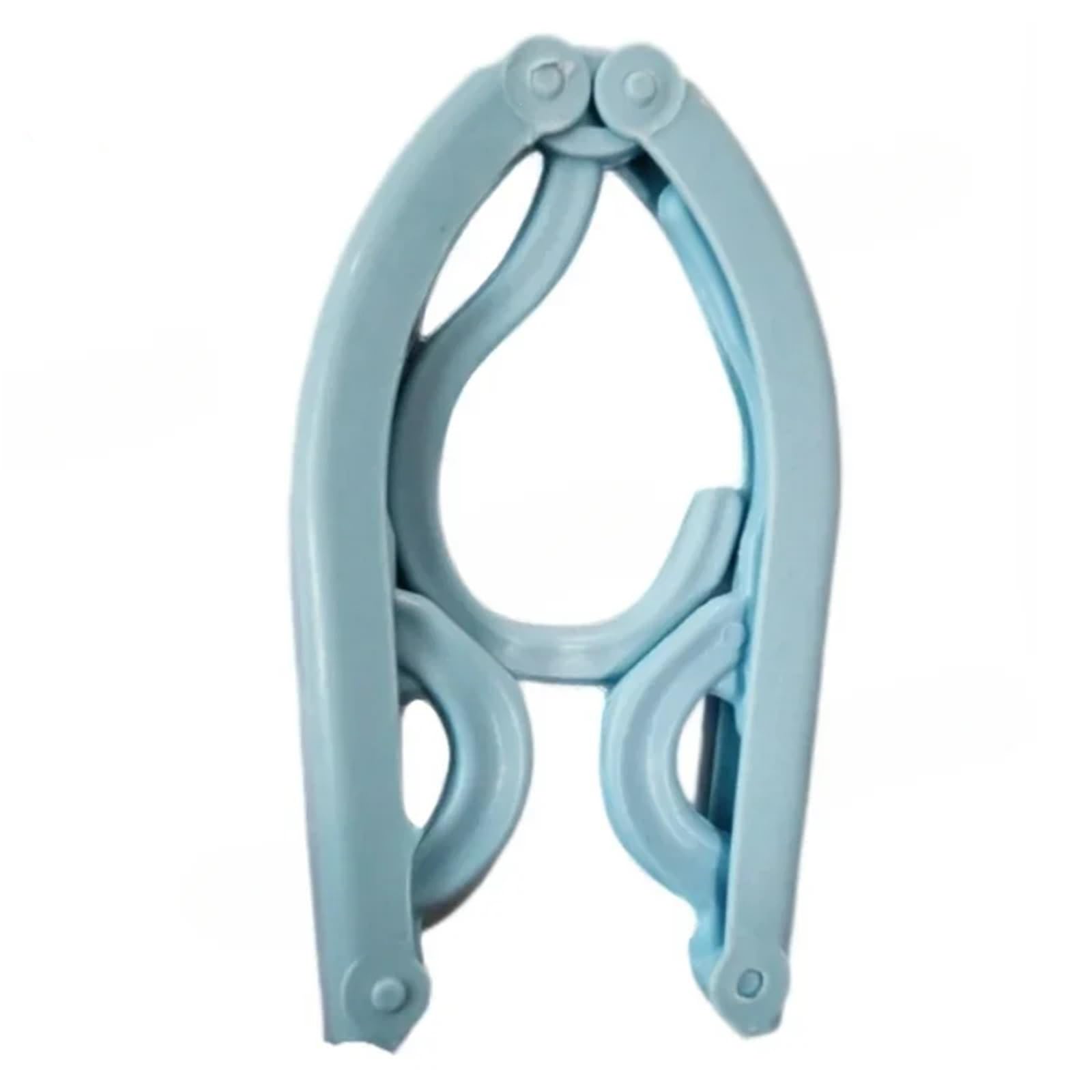 Travel Hangers Portable Folding Drying Rack - Multi-Functional Hanger, Space Saving for Travel/Household, Adjustable Hook(Blue-10PCS)