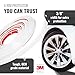 All-Fit Automotive Rim Trim – Durable DIY Car Exterior Accessories for Curb Rash Protection – Fits Up to Four 24” Wheels – Flexible, Durable Wheel Rim Protector (3/8″ width/White)