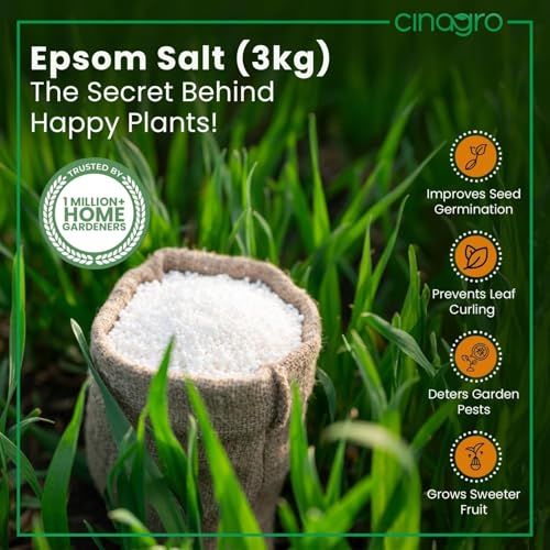 Image of Cinagro Organic Epsom Salt 3 Kg, Magnesium Sulphate Fertilizer For Garden