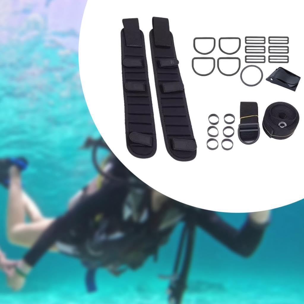 Kit de Placa Trasera para Buceo, Ligero y cómodo, con Correa