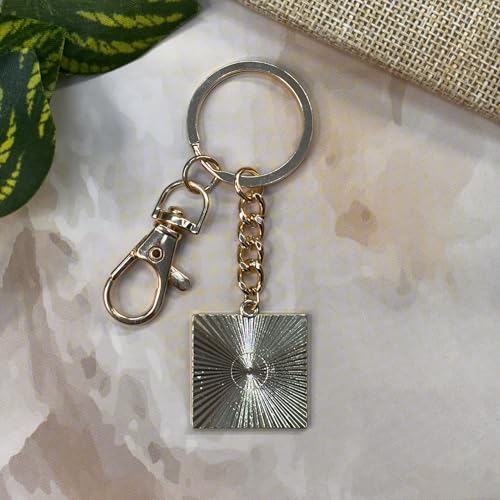 Image of Van Gogh Keychain for Men & Women, Starry Night & Wheatfield Painting Aesthetic Keychains, Handcrafted, Durable Anti-Tarnish Metal Key Ring for Car, Bike, Travel, Bags, Gifting