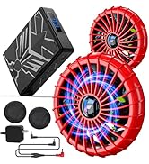 Amazon.co.jp: 空調マン 50V超高出力 空調作業服 夏用 ファン付き 半袖