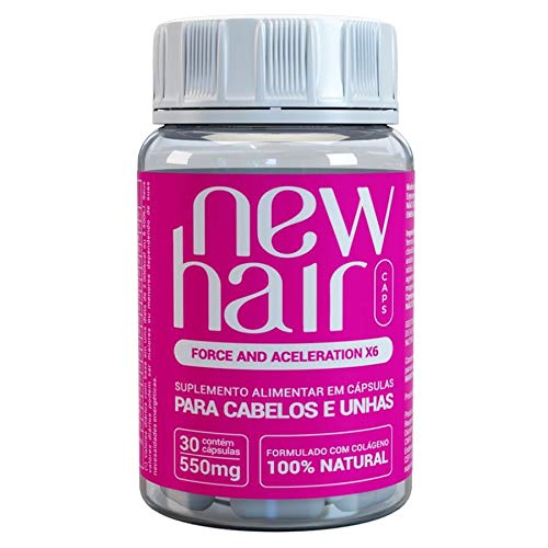 New Hair 30 Capsulas Feminino Suplemento Alimentar para Cabelos e Unhas - 2 unidades