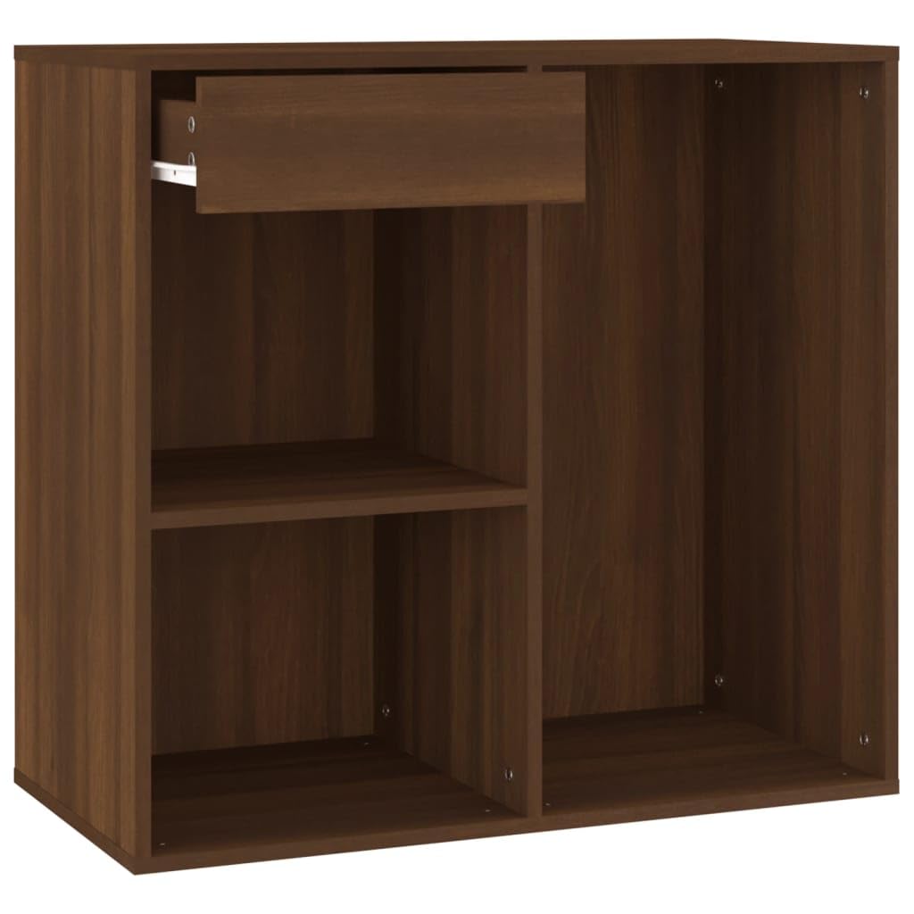Meble Przedmiot dom Kosmetyczka Brązowy Dąb 80x40x75 cm Engineered Wood-Furniture