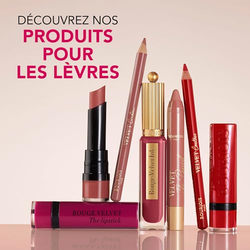 Bourjois Cloud crème Velvet, 02 Café Crème, Rouge à Lèvres Liquide Mat, Mat intense ou flouté, Confort doux et léger, 3ml