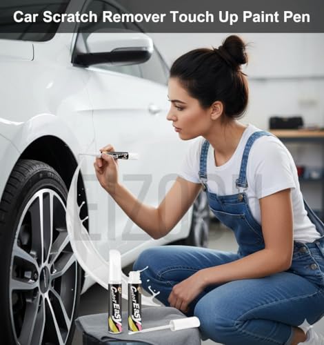 Image of Car Scratch Remover Touch Up Paint Pen Automotive Car Paint Pen Scratch Repair for Deep Scratches Special-Purpose (Classic-White)