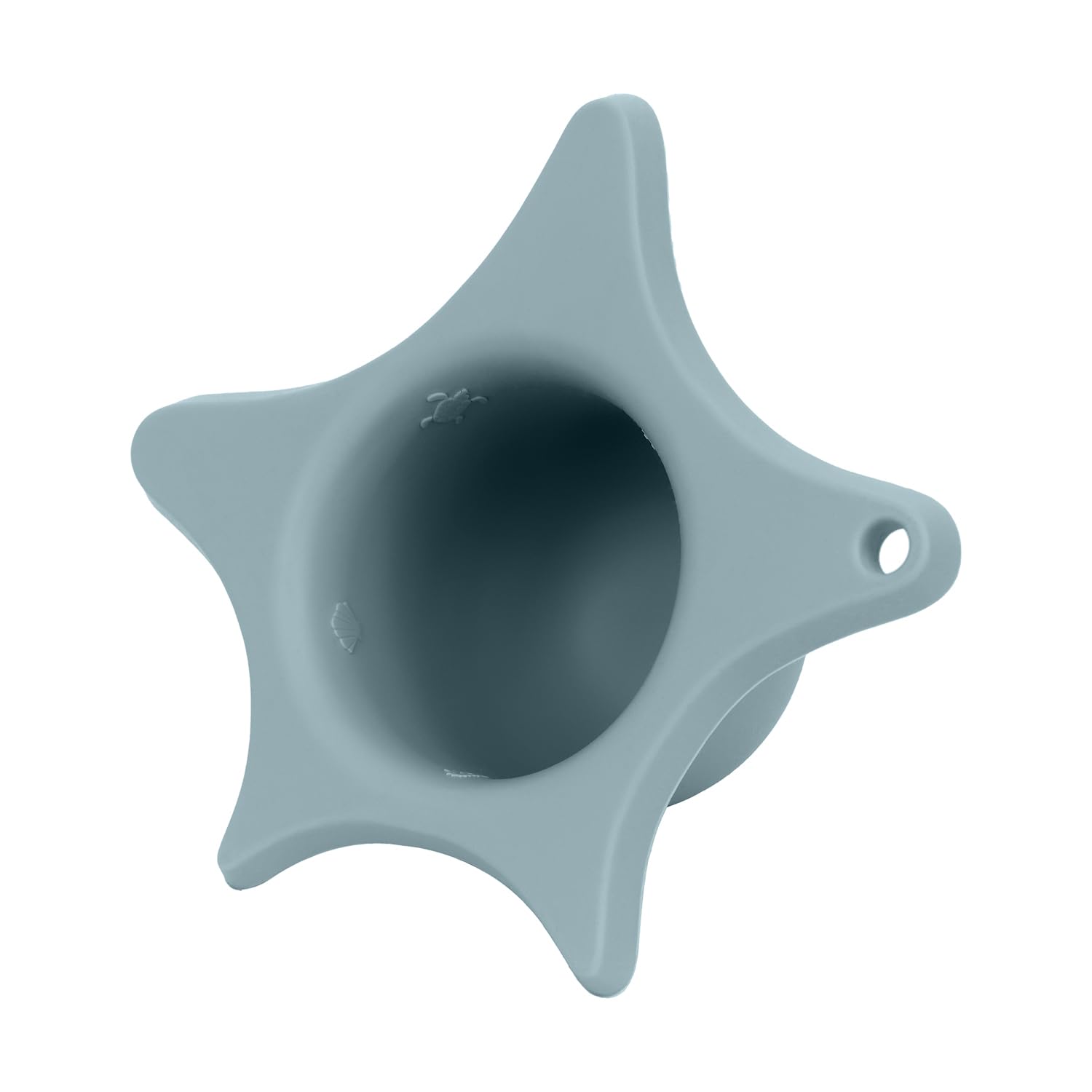 Kindsgut aide de douche, pour enfants, en silicone, en forme d'étoile, design élégant, rince tête, aide pour se laver les cheveux, unisexe, sans BPA, aquamarine
