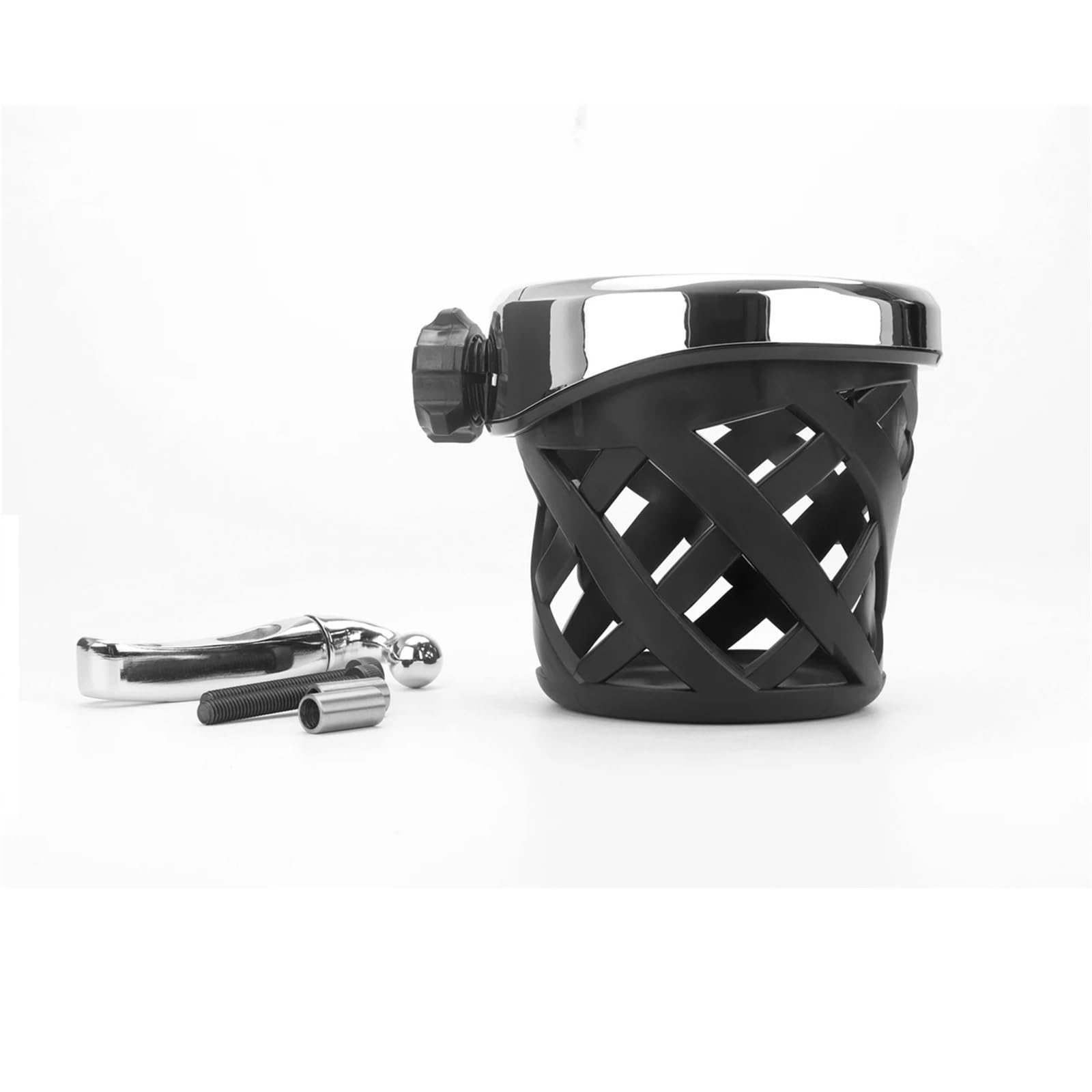 Motorrad Becherhalter Passend für BMW R18 Classic Motorradzubehör: Wasserbecherhalter, Flaschenhalter, Fahrradflaschenhalterung Getränkehalter Motorrad(Silver)
