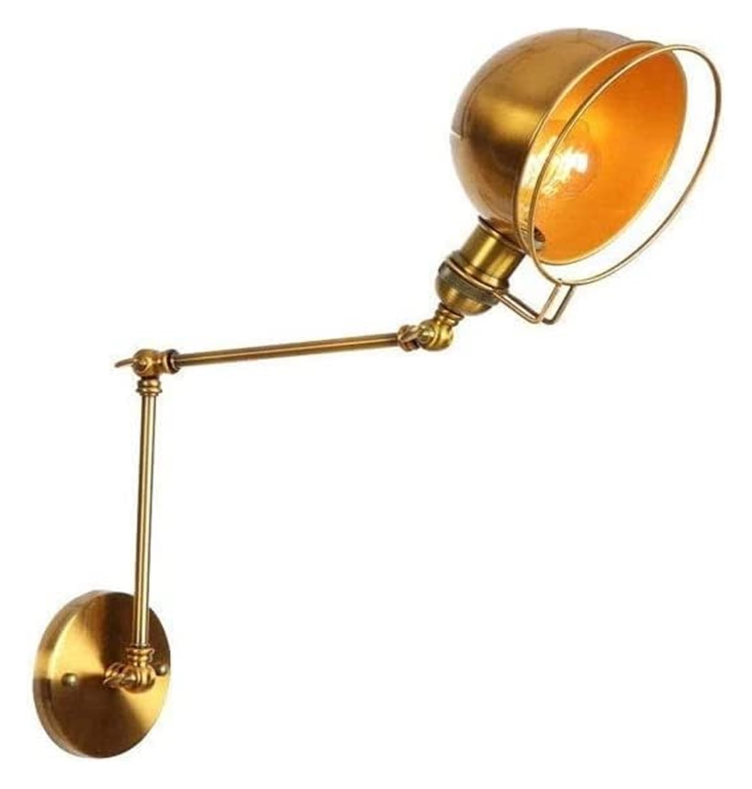 HXYSXHJUO Wall Lamp Adjustable Lights Swing Arm Vintage Industrial Metal Sconce E27 Bedroom Living Room Cafe Bedside Reading