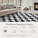 PureCozy Checkered Rug 6x9 for Living Room, Black and White Modern Shag Rugs Super Soft Washable Indoor Office Fuzzy Carpet Non-Slip Fluffy Rugs for Bedroom Home Aesthetic Decor