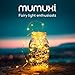 MUMUXI 20 Pack 3.3ft Fairy String Lights Battery Operated, Mini LEDs for Party Wedding Centerpiece Decorations, Crafts, Mason Jar Firefly Lights, Warm White