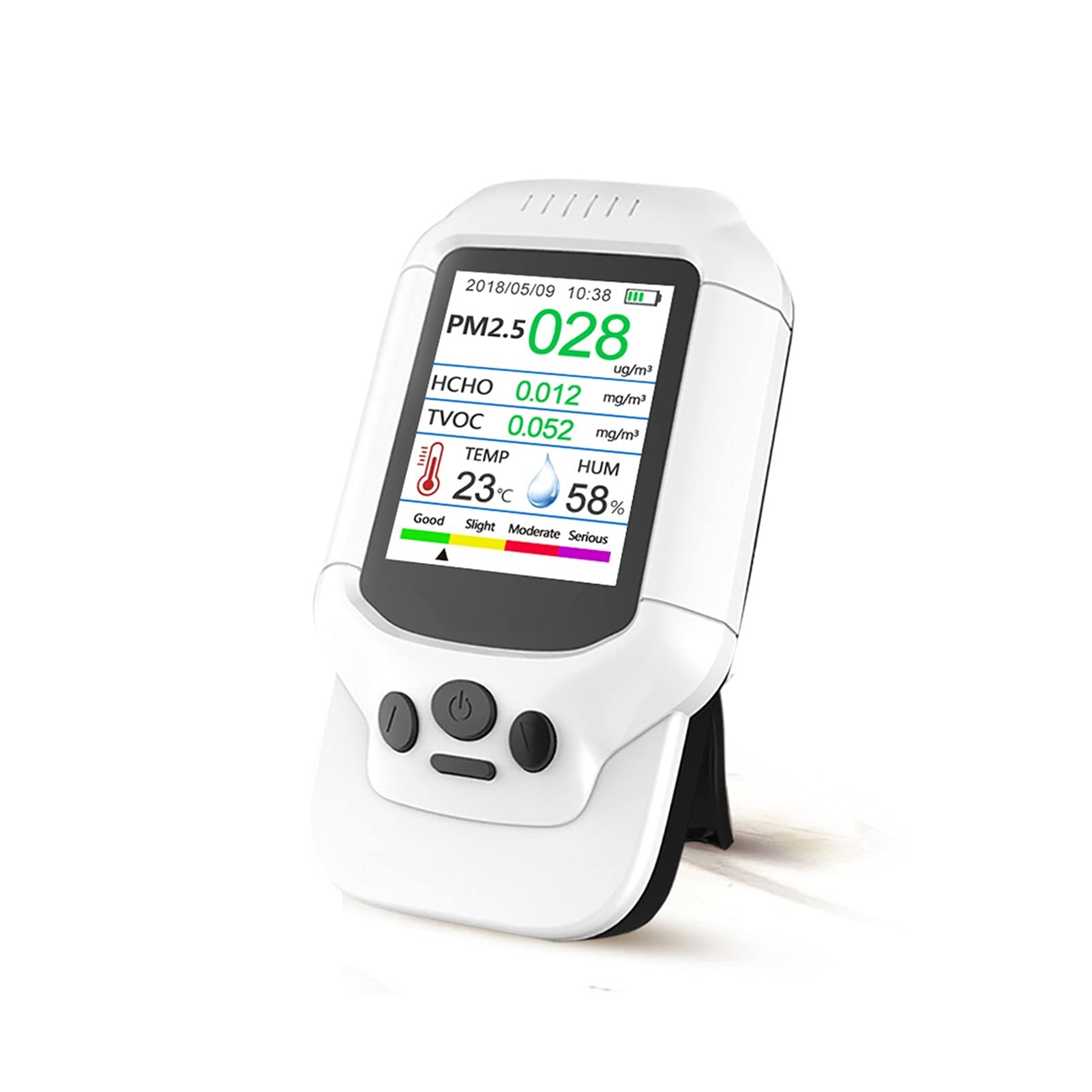 Gas Leak Detector Air Quality Detector Dingmeng English Version Measures Dust PM2.5 Formaldehyde HCHO Temperature and Humidity