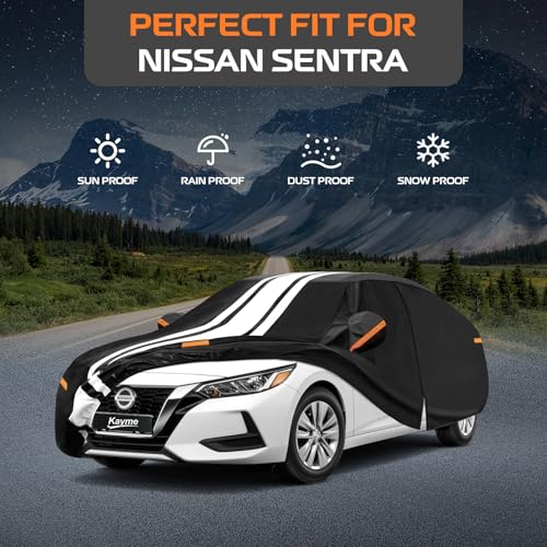 Image of Kayme Nissan Sentra Car Cover Waterproof All Weather for Automobiles