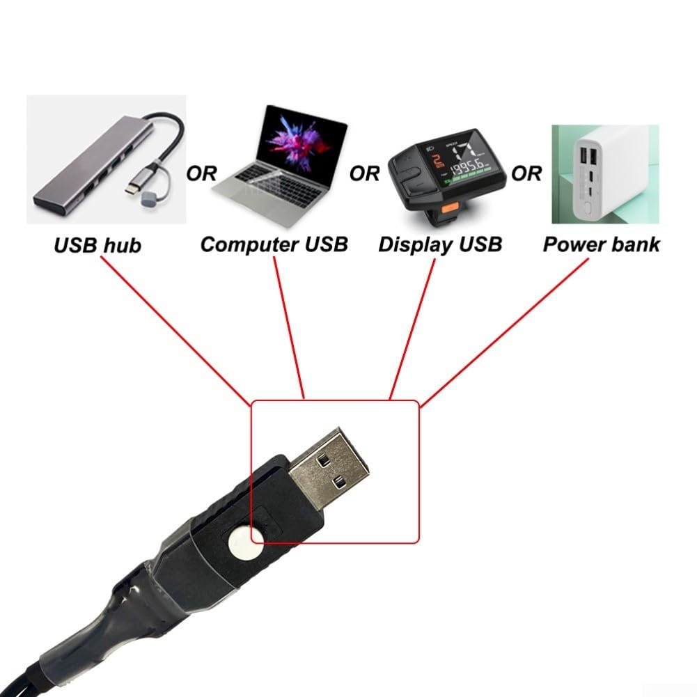 Cavo di programmazione USB per bici elettrica, compatibile con Bafang M400 G330 M500 G520 M620 G510 motore di azionamento Can Bus System