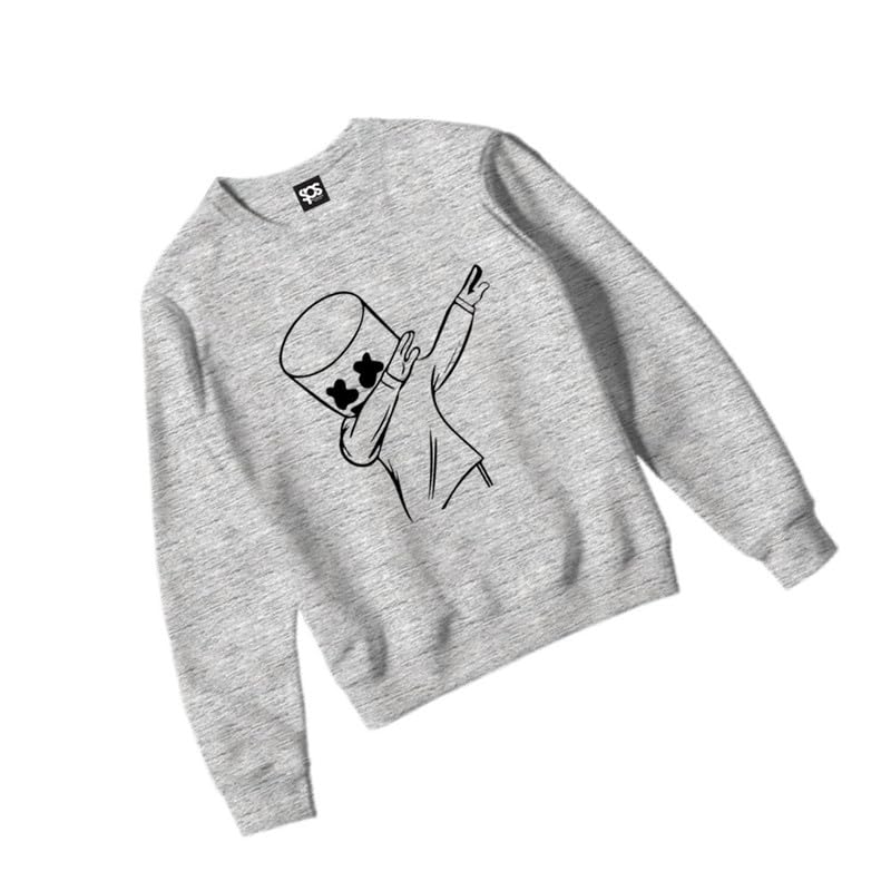 Image of Printed Full Sleeve Round Neck Sweatshirt for Boys & Girls