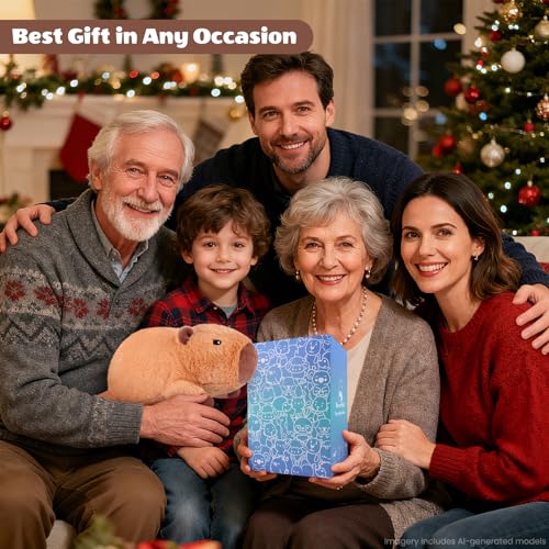 Image of SuzziPals Heatable & Coolable Cute Capybara Plush, Microwave Heating Pad Stuffed Animals for Soothing & Relaxation, Stuffed Capibara Plush Toys for Stress Relief, Capybara Gifts for Girls & Boy