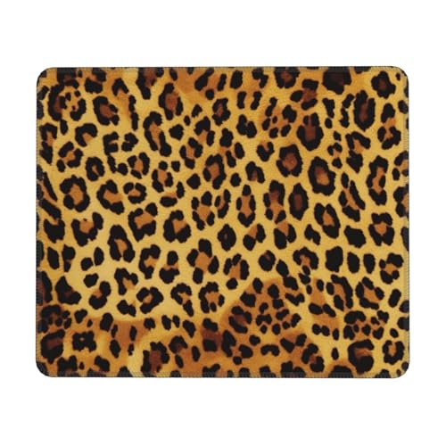 Tapis de souris de jeu imprimé léopard 25,4 x 30,5 cm - Tapis de souris pour ordinateur portable, tapis de souris d'ordinateur, tapis de bureau en caoutchouc