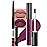 evpct 2Pcs Light Plum Purple Matte Liquid Lipstick Lip Gloss Stain and Retractable Lip Liner Makeup Set for Women Long Lasting Waterproof 24 Hours Lipstick labial mate larga duracion 24 45