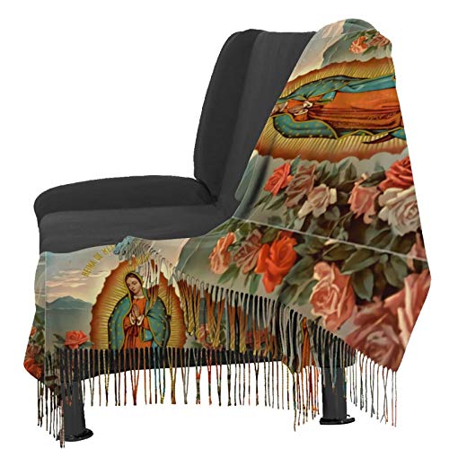 Our Lady Of Guadalupe Virgin Mary Soft Cashmere - Lightweight Scarfs For Women, Large Shawls And Wraps4