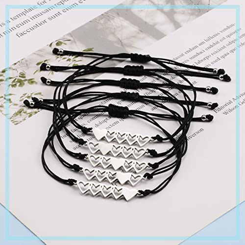 YELUWA 2/3/4/5 Pcs Best Friend Friendship Couples Bracelets, Sisters Gifts from Sister Matching Heart/Knot/Handcuff Bracelets Friendship Gifts for Women Friends Sister Him Her Boyfriend Girlfriend2