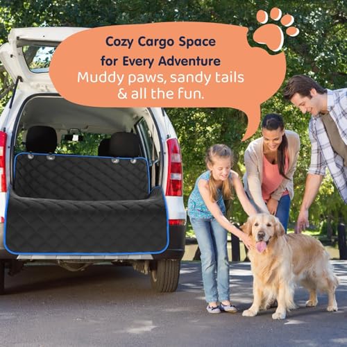 Image of Dog Car Seat Cover for Back Seat, Waterproof Hammock for Car, SUV & Truck, Non-Slip Backseat Cover for Dogs, Heavy-Duty Dog Hammock Style Seat Protector Pets. (Royal Blue, 51 inchx59 inch)