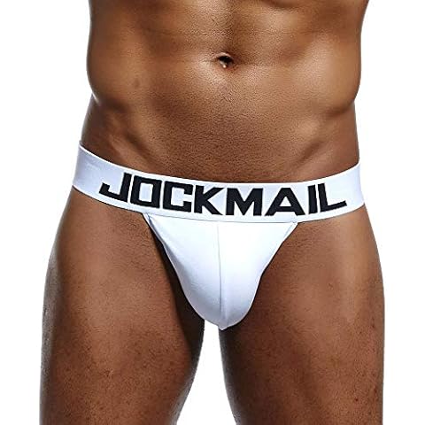 Man Boxer Briefs,Ronamick Sexy Striped Letter Printed Pouch Soft Cotton Underwear Shorts Panties (M, White) Cover