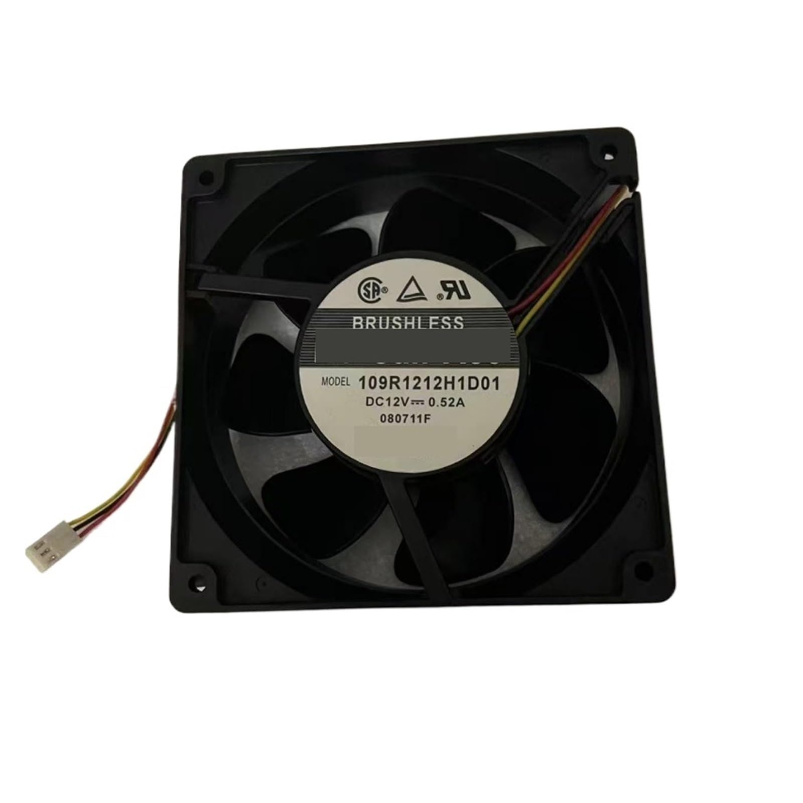 YMUGUEGH 109R1212H1D01 Fan 12V 0.52A 120×120×38mm 3wire Leading 12cm fan