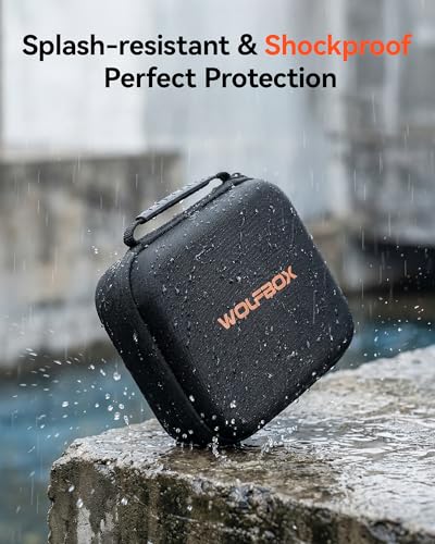 Image of WOLFBOX Hard Carrying Case for MF60 /MF70 Electric Air Duster [CASE ONLY, Device Not Included], Shockproof Travel Storage Bag for Compressed Air Blower & Accessories, Splash-Proof