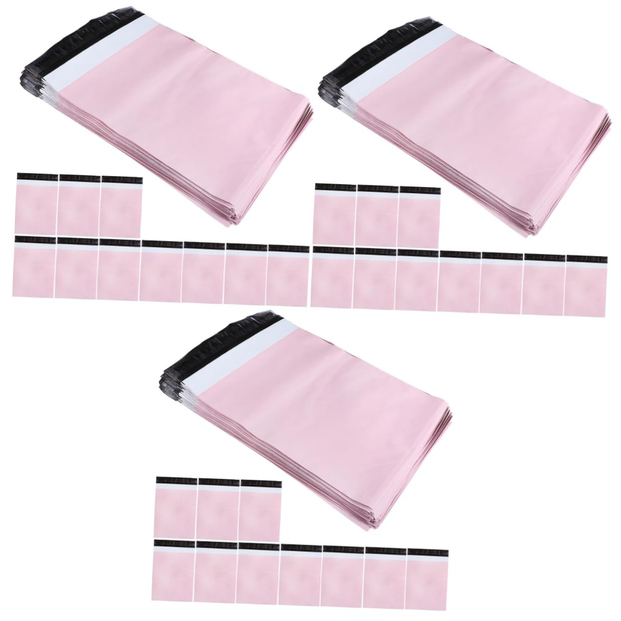 Tofficu 300 Pcs Courier Bag Shipping Envelopes Self-seal Poly Mailers Shipping Bags Summer Poly Mailer Self Seal Mailing Bags Packaging Bags Pink Outfits Self-seal Mailers Boutique or