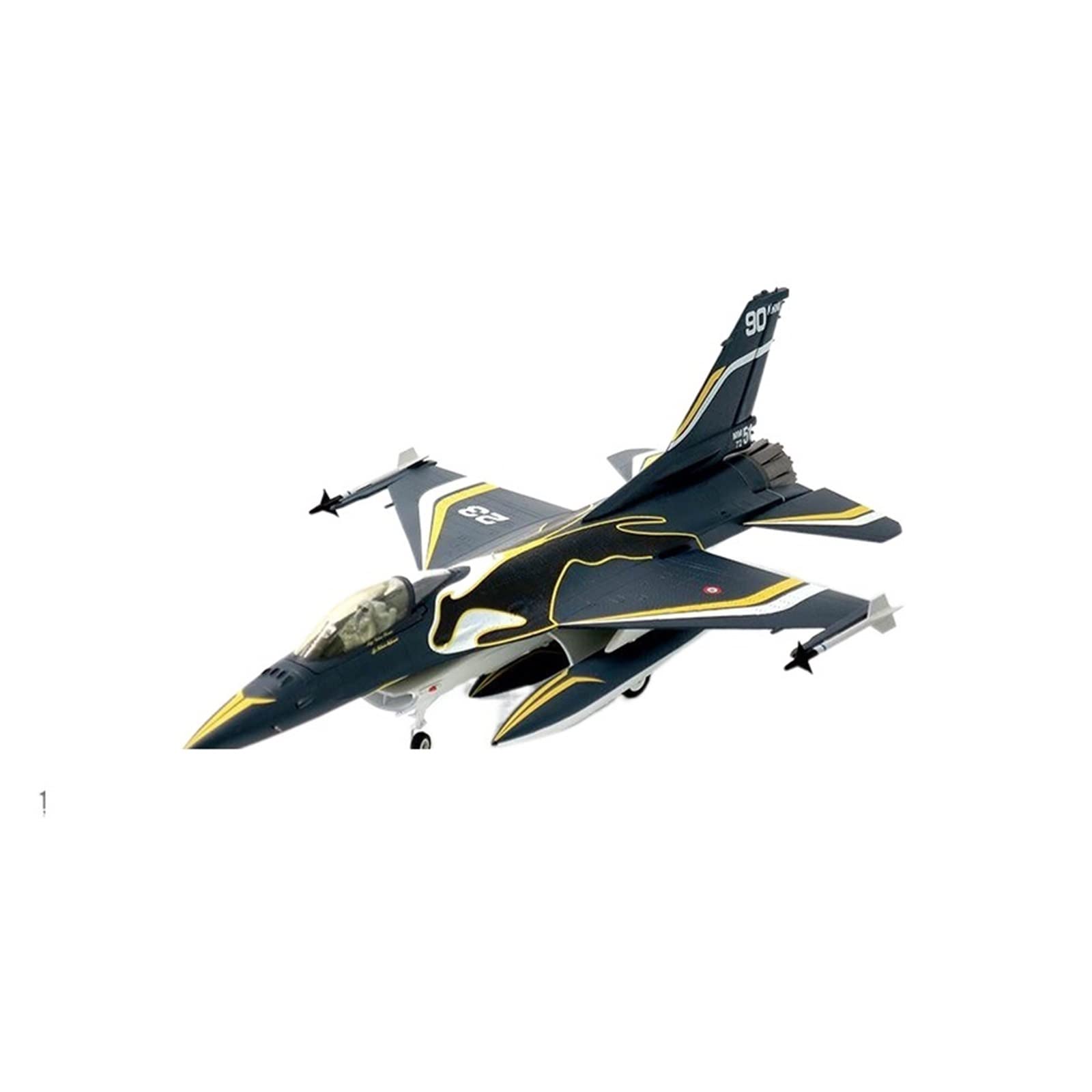 Modelo de avión F16A 1/72 coleccionismo militar vitrina Fuerza Aérea Italiana 8