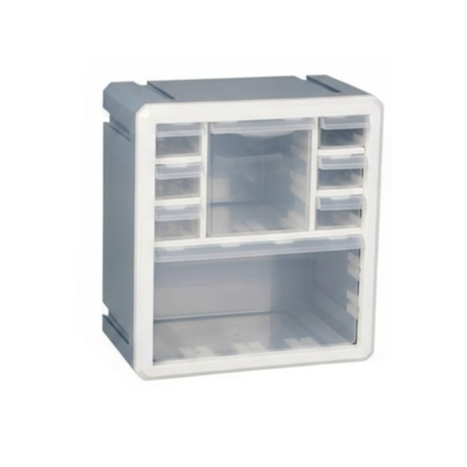 Plastica Mobili Contenitori Compatta Organizzatore a Cassetti Cassetti Trasparenti Cassettiera da Scrivania, Nero