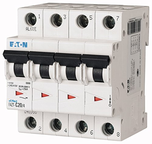 Eaton FAZT-D32/4 Interruptor Magnetotérmico FAZT, 32A, 4P, Curva D