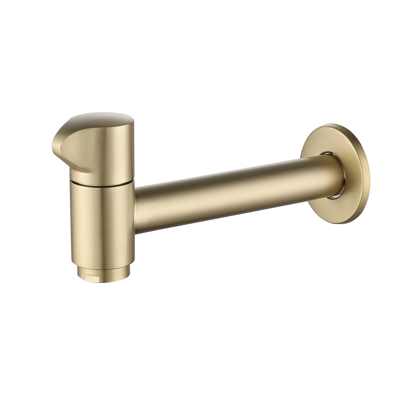 Msioytog Gold Garden Bathroom Corner Mop Pool Tap Long Brass Washing Machine Faucet Wall Mounted Brass Sink Faucet Enduring Bathroom Wall Mounted